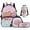 Ice Cream Capybara, variant on Pzuqiu Cute Bee School Backpack for Girls Kids Backpacks for Girls Backpack Lunch Box with Pencil Bag Water Bottle Holder, 17 Inch Travel Daypack Camping School Bag 4pcs