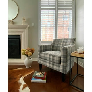 Gray 2024 plaid chair