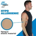 thumbnail image 6 of Extra Wide Compression Arm Sleeve for Women and Men 20-30mmHg - Beige, 5X-Large, 6 of 7