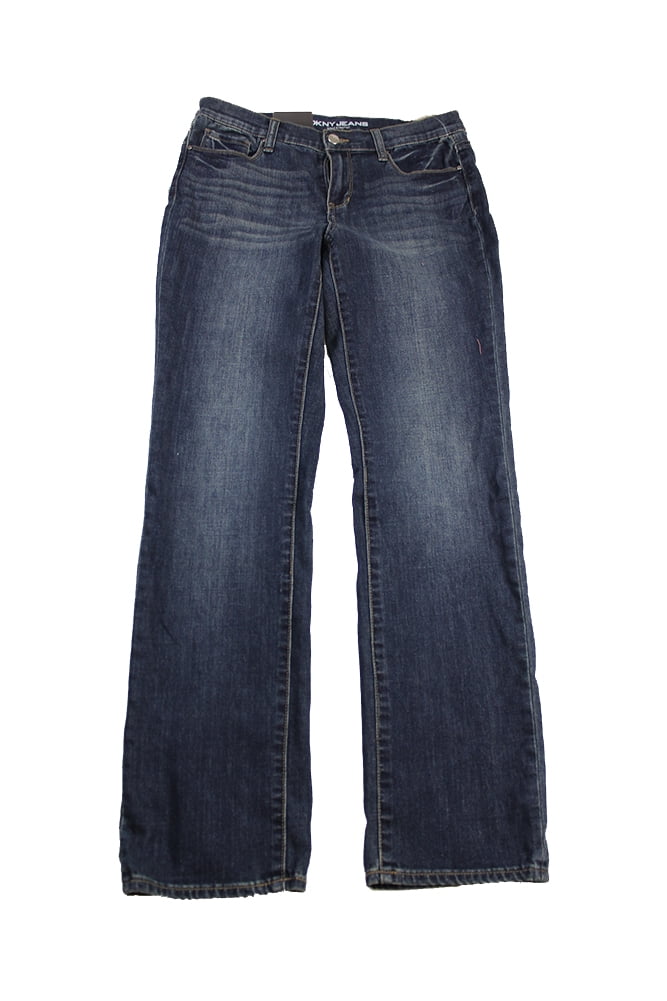 Dkny Jeans Blue Soho Straight-Leg Jeans 