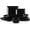 Black, variant on Soho Dinnerware Sets 12 count, Black Stoneware Square Place Setting, Plates and Bowls Sets, Dinner Plate, Dishes Set for 4