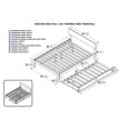 thumbnail image 2 of HomeStock Asian Aesthetics Full Bed with Twin Trundle in Espresso, 2 of 7