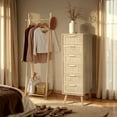 thumbnail image 4 of Finnhomy Rattan Tall Dresser with 6 Drawers, Natural, 4 of 7
