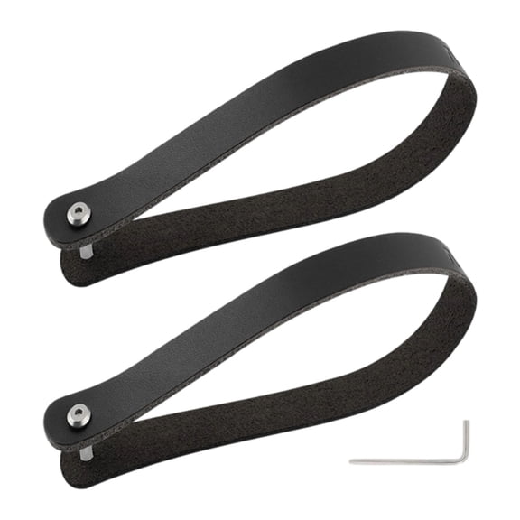 2 Pcs Quick Release Handle for Brompton Leather Pull Strap Folding Bike Carrier Block Bicycle Carrier Block Pull Belt