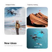 HNZENBW A28 Multifunctional RC Drones with Camera for Kid Adults,Electrically Adjustable Dual Camera for 8K HD,Optical Flow Hover & Avoidance