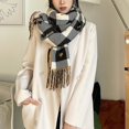 thumbnail image 6 of CHEGUTA Scarf for Women Winter Scarf,Unisex Reversible Love Plaid Tassel Thickened Warm Shawl Scarves, 6 of 6