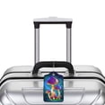 thumbnail image 3 of Rocae Magic Mushrooms ,Fireflies for Leather Luggage Baggage Tags ID Label Privacy Cover ID Label with Stainless Steel Loop and Address Card, 3 of 5