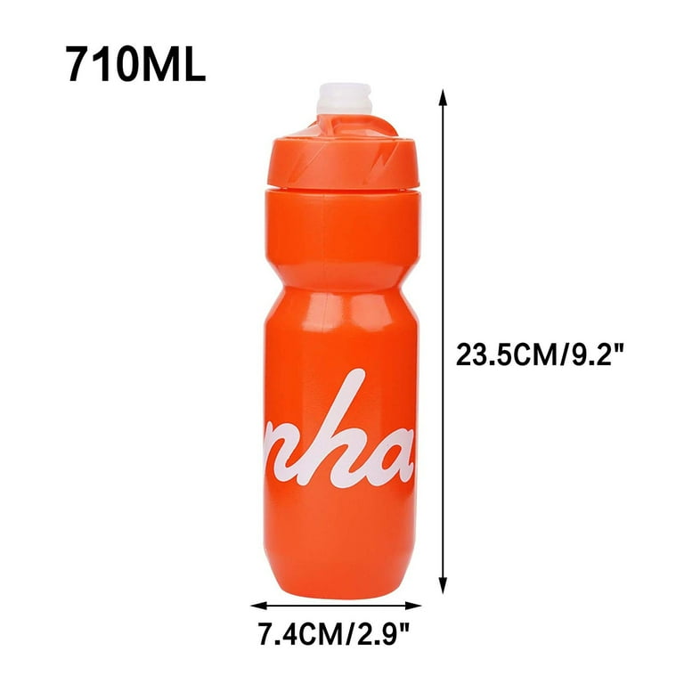 Orange water bottle cycling 2025