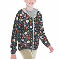 thumbnail image 2 of Cauagu Holiday Christmas Cookies Print Sun Protection Jacket for Teen,Full-Zipper Long Sleeve Sun Shirts with Pockets UV Hoodie Shirts Outdoor Athletic Jacket-XX-Large, 2 of 7