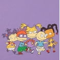 thumbnail image 4 of Nickelodeon Womens 90's Shirt, Rugrats Cast Curved Hem Tee Purple – 2XL, 4 of 7