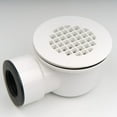 IMCBSTT Low Profile Shower Base Drain with Perforated Strainer Side