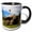 Black/White, variant on 3drose, Giant Tortoise, Fregate Island, Seychelles-af39 Awr0010 - Alison Wright, 11oz Two-tone Red Mug