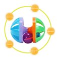 thumbnail image 6 of Visland Cat Toy Ball with Bell, Pet Toy Cat Bell Ball Cat Toy with Bell Cat Jingle Balls for Cats Kitten, Cat Toys Jingle Balls Pounce Chase Rattle Ball Toys Random Color, 6 of 7