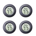 thumbnail image 1 of Juego de 4 mini higrómetros redondos Celsius o Fahrenheit para interiores con pantalla LCD digital para higrómetros, frascos, incubadoras, estuche de guitarra, reptiles y Greenh ACTIVE Biensenido a ACTIVE, 1 of 3