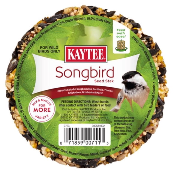 Semillas de girasol y cacahuetes Wild Bird Seed Kaytee Songbird