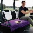 thumbnail image 4 of Yuyamidu Halloween Golf Cart Seat Covers with Front Pockets Witch Golf Cart Seat Towel Blanket for Club Car Accessories for 2 Passenger, Purple Halloween Decor, 4 of 7