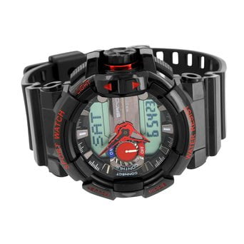 - Sports Watches For Men Red Black Shock Resistant Dual Display Digital Analog