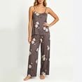 thumbnail image 5 of Fengactive Womens Floral Pajama Set Spaghetti Strap Cami Top and Drawstring Wide Leg Pants Sleepwear, 5 of 5