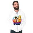 thumbnail image 5 of Betty Boop Air Brushed Hot Stuff Zip Hoodie Sweatshirt Women Brisco Brands S, 5 of 6