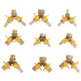 thumbnail image 4 of Válvula de gas de tres vías con mango de disco, válvula de gas de 4 puntos, válvula de ángulo de oveja pagoda en forma de Y, válvula de bola de alambre interior y exterior de latón, 4 of 4