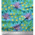 thumbnail image 1 of Soimoi Cotton Duck Fabric Leaves & Floral Artistic Printed Craft Fabric by the Yard 42 Inch Wide, 1 of 3