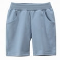 thumbnail image 2 of NOLDARES Baby boy Toddler Cotton Shorts Baby Pull-on Shorts with Drawstring Soft Summer Clothes for Daily Wear(Sky Blue,8-9 Years), 2 of 4