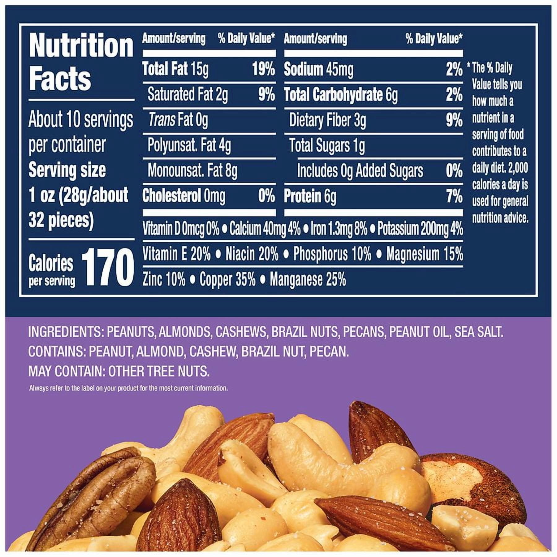 Planters Mixed Nuts Lightly Salted 10.3 oz Pack of 2
