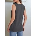 thumbnail image 5 of Women Summer V Neck Tank Tops Grey S, 5 of 6
