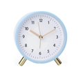 thumbnail image 1 of Alarm Clock 4.5inch Bedside Analog Alarm Clock For Bedroom Battery Operated Round Clock With Backli, 1 of 5