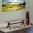 thumbnail image 5 of X-Style Modern Dining Bench with Wood Seat, 60" x 15" x 18", Multi-Color, 5 of 5