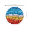 thumbnail image 3 of Toalla de Playa Redonda de Microfibra Ganfancp Super Sandproof Multiusos, 3 of 7