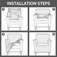 thumbnail image 6 of Zrodlmo 1-Piece Stretch Sofa Cover Armchair Slipcover Non Slip Couch Cover Furniture Protector, Gray, 6 of 10