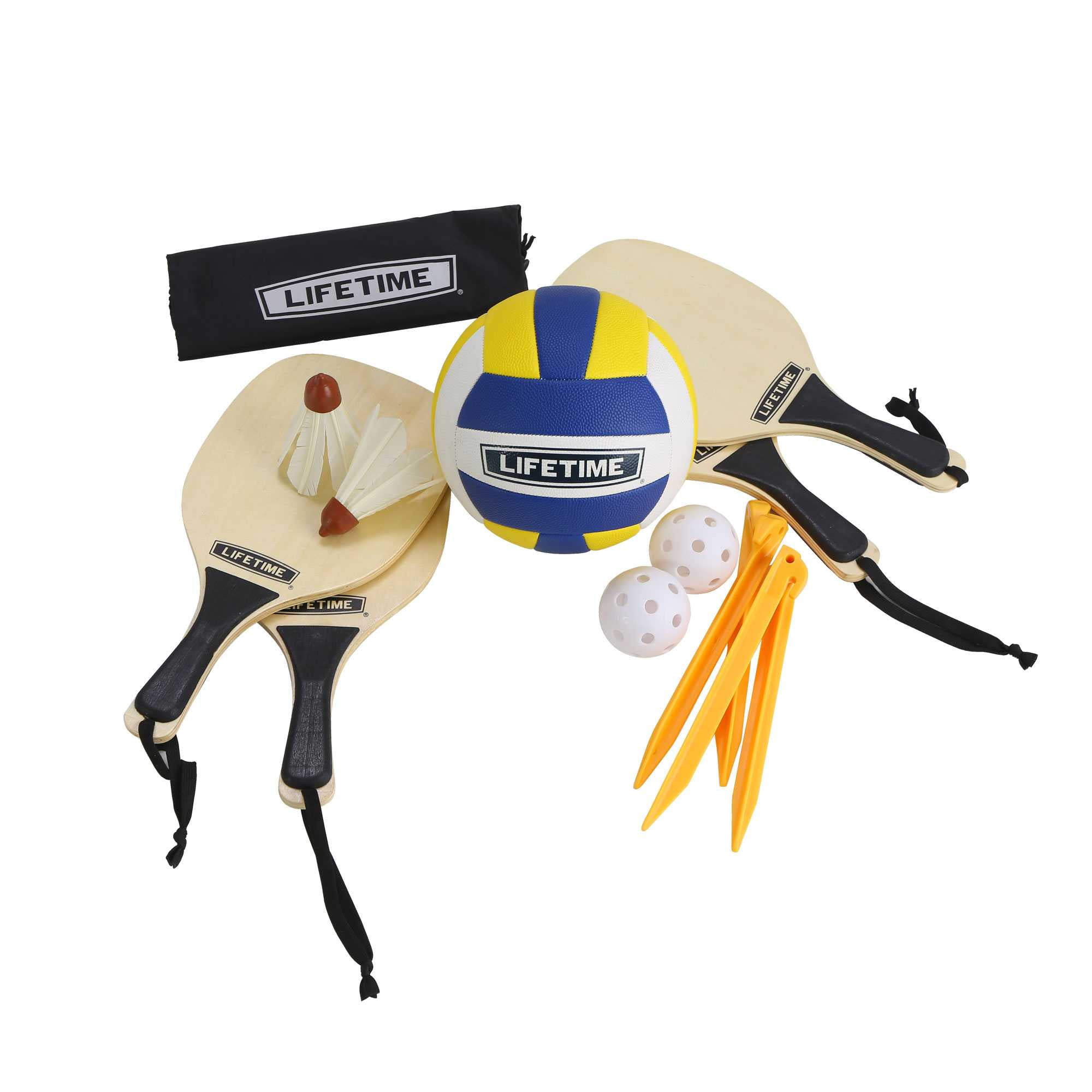 Lifetime Products Outdoor Net Games Set for Tennis, Volleyball, Pickleball and Badminton - 90541