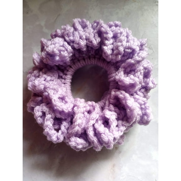 Nylo & Co. Crochet Scrunchies in Lavender - Set of 2