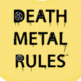 thumbnail image 4 of Inktastic Death Metal Rules White T-shirt Boys or Girls Baby Bib, 4 of 4
