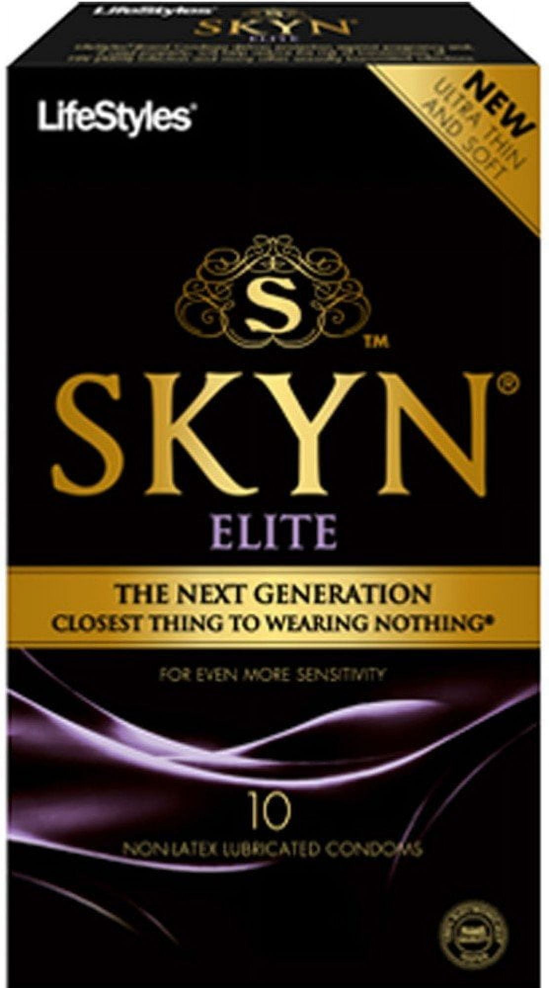 LifeStyles SKYN Lubricated Non-Latex Condoms, Premium Ultra Thin Natural  Feel, Lubricated Condom - Walmart.com