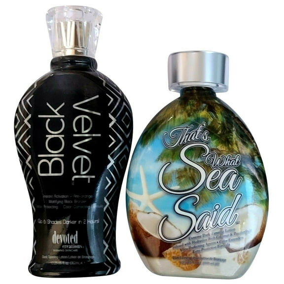 Black Velvet Tanning Lotion & That’S What Sea Said Accelerator