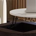 thumbnail image 6 of POVISON Lift-top Modern Nesting Coffee Table Set Of 2, White Sintered Stone Coffee Table Set For Living Room, 31.49'', Black, 6 of 8