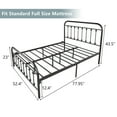 uhomepro Full Platform Bed Frame with Headboard, Metal Full Size Bed