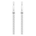 thumbnail image 2 of Dazzlingrock Collection Round White Diamond Fashion Dangling Earrings for Women (0.15 ctw, Color I-J, Clarity I1-I2) in 18K White Gold, 2 of 6