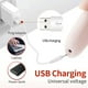 thumbnail image 4 of Lima eléctrica para pies, recargable por USB, removedor de callos con rodillos de repuesto de 2 velocidades y luces LED, herramienta profesional para eliminar durezas y piel muerta en talones, 4 of 6