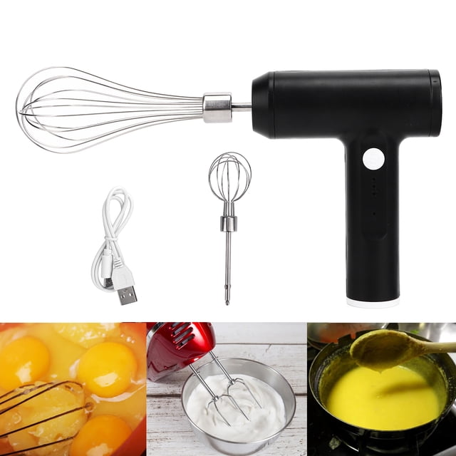 Electric Hand Mixer Lithium Battery USB Charging 304 Stainless Steel Hand Mixer for Kitchen Baking