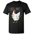 thumbnail image 2 of UGP Campus Apparel Chicken Butt - Funny, Graphic T Shirt - Medium - Black, 2 of 6