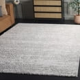 thumbnail image 2 of SAFAVIEH Rumi Serenity Distressed Polyester Shag Area Rug, Gray/Ivory, 9' x 12', 2 of 8