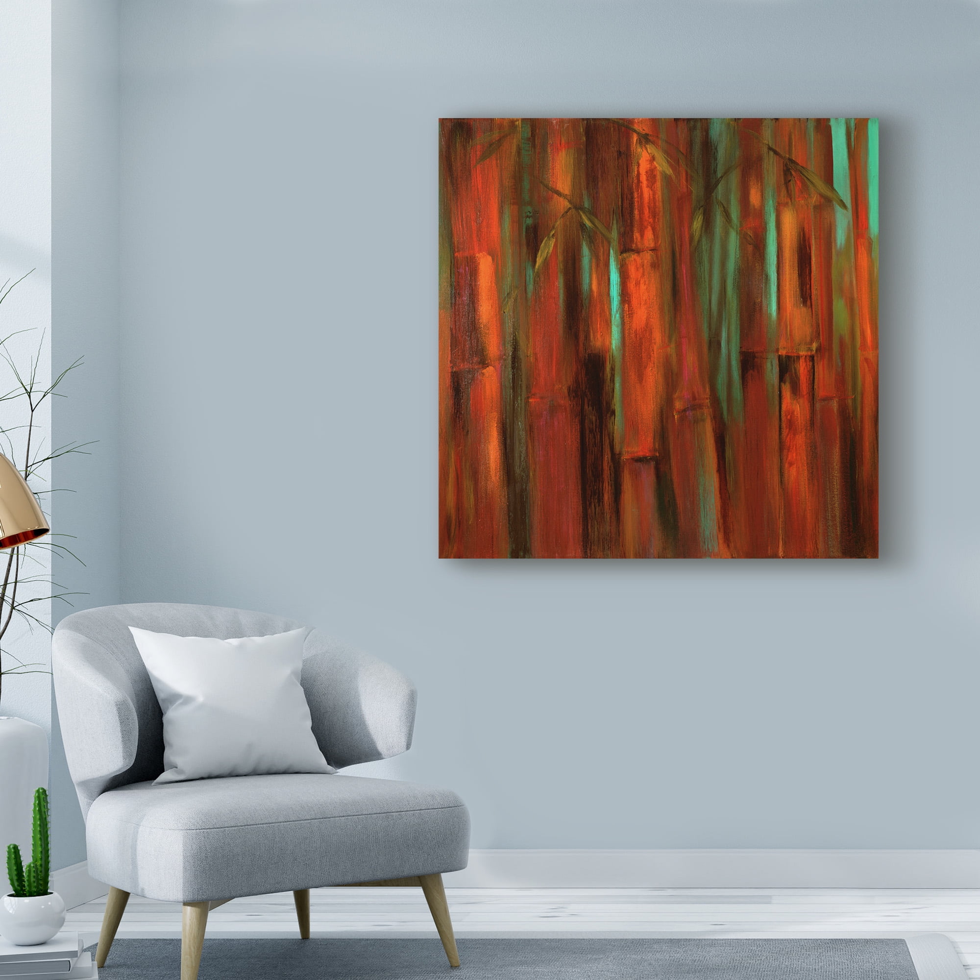 Trademark Fine Art 'Sunset Bamboo I' Canvas Art by Suzanne Wilkins