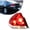 Left Driver Side, variant on Kojem Passenger Side Halogen Tail Light for 2006-2016 Chevrolet Impala Limited 25971598 GM2801193 Red Lens Brake Lamp w/ Bulb