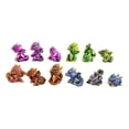 thumbnail image 2 of Set of 12 Metallic Red Green Purple Blue Baby Wyrmling Dragons Mini Figurines, 2 of 9
