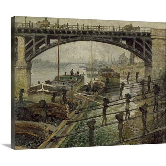 The Coalmen 1875 by Claude Monet The Coalmen Claude Monet Classic Art Canvas