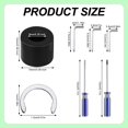 thumbnail image 2 of 8pcs Rubber Roller Resolution Replacement for Cricut Maker/Maker 3 Only, with Prevent Moving Retaining Rings Complete Rubber Roller Repair Kit with All Tools, 2 of 7