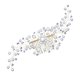 thumbnail image 5 of Nvzi Horquillas para el pelo de boda con flores para novias, peinetas con perlas de cristal, pinzas para el pelo, tocado, accesorios para el pelo de boda dorados, joyas - doradas, 5 of 5